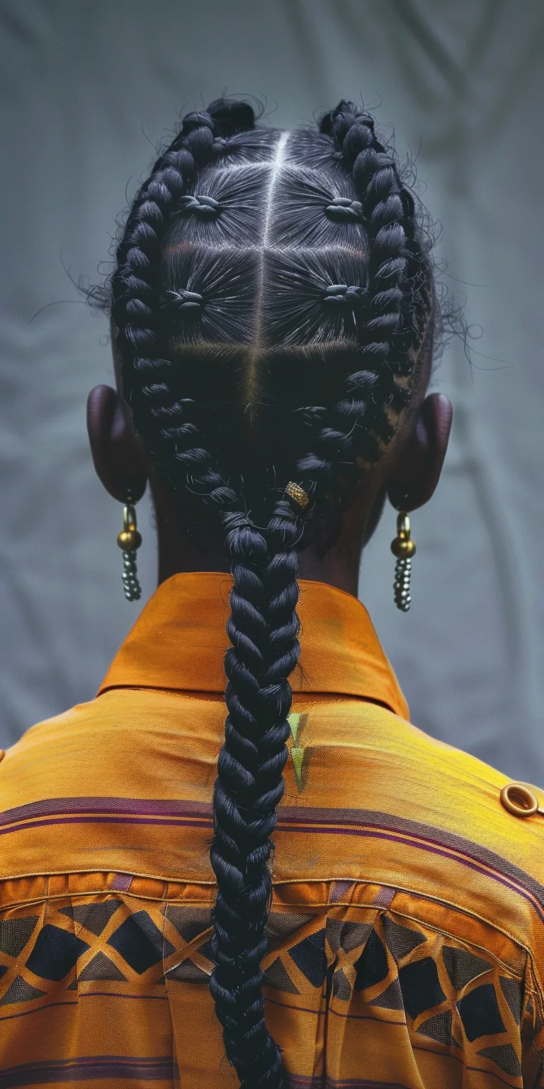 cornrow braids ponytail Cornrows, Hair twists, Waterfall braids, Boho Braid