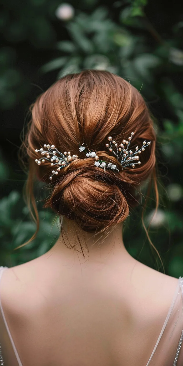 wedding hairstyles for medium hair Updo, Ballerina bun, Milkmaid braid, Chignon, French twist