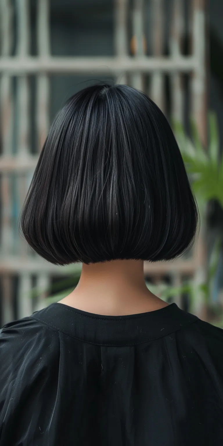 short bob with bangs Asymmetric cut, Bob Japanese women's hairstyles, Butterfly haircut, Short brush cut