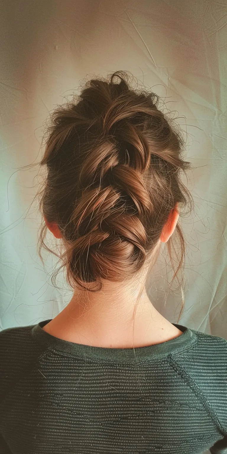 ladies hair styles French braid, Waterfall braids, Updo, Chignon, twist