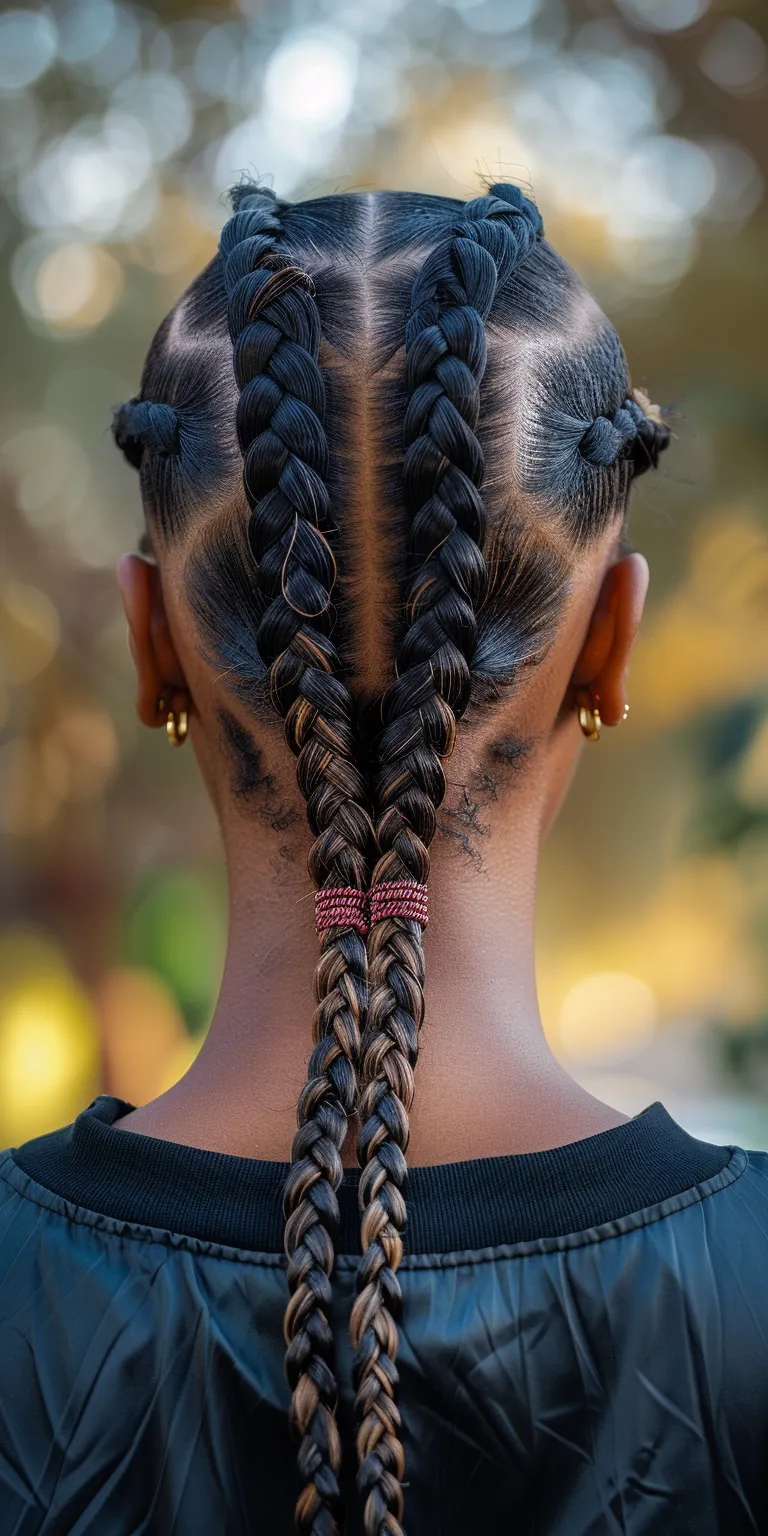 individual braids Cornrows, Waterfall braids, Hair twists, Braid, Boho