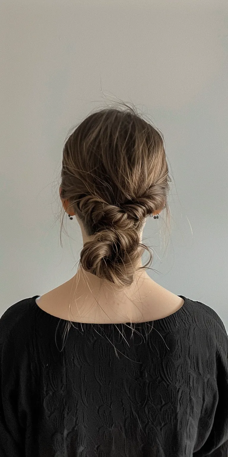 birthday hairstyle Updo, French twist, Milkmaid braid, Chignon, braid