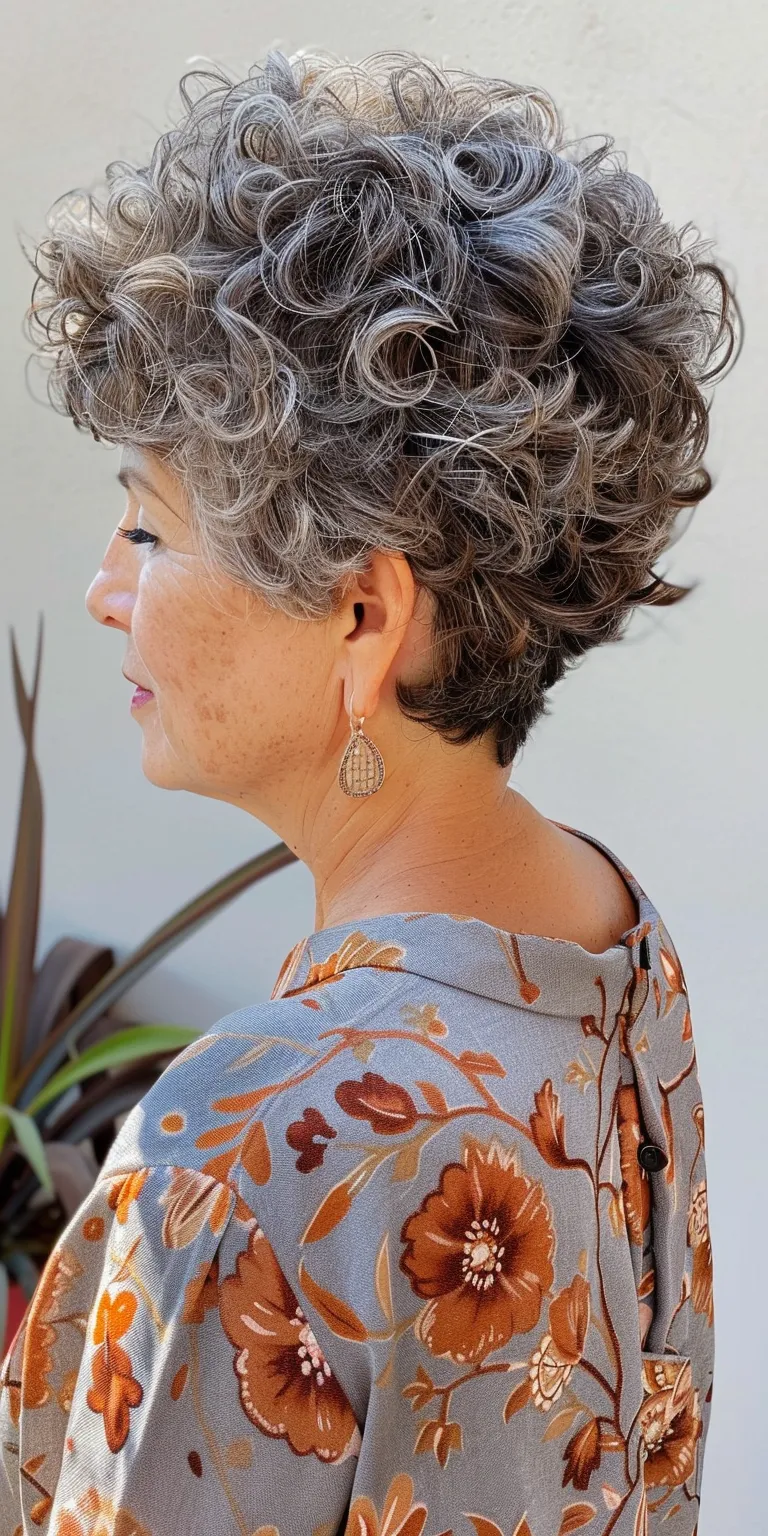 short haircuts for women over 50 Digital perm, Historical Christian hairstyles, Pompadour, Updo, Layered hair