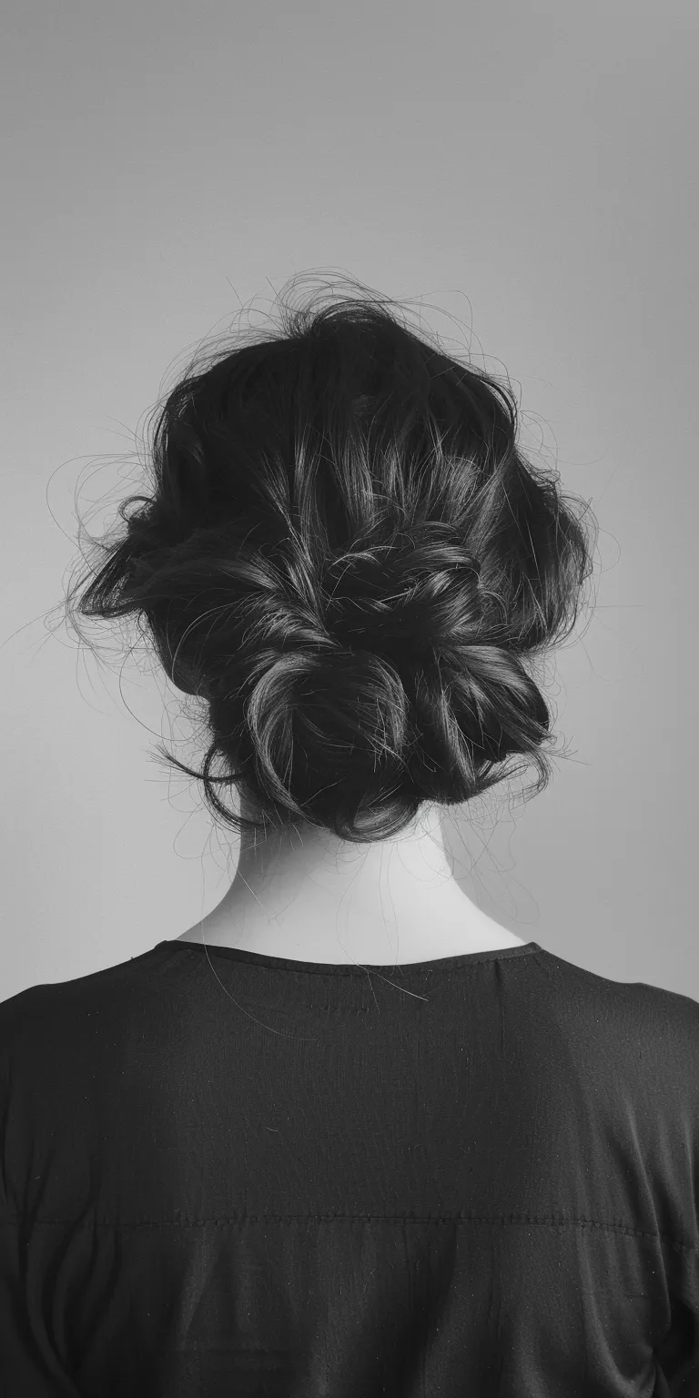 simple hairstyle man Chignon, Updo, Ballerina bun, Milkmaid braid, French twist