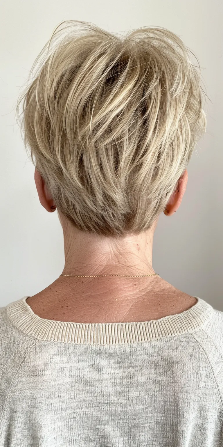 short haircuts for women with thin hair Short brush cut, Asymmetric Professional Digital perm, Pixie cut