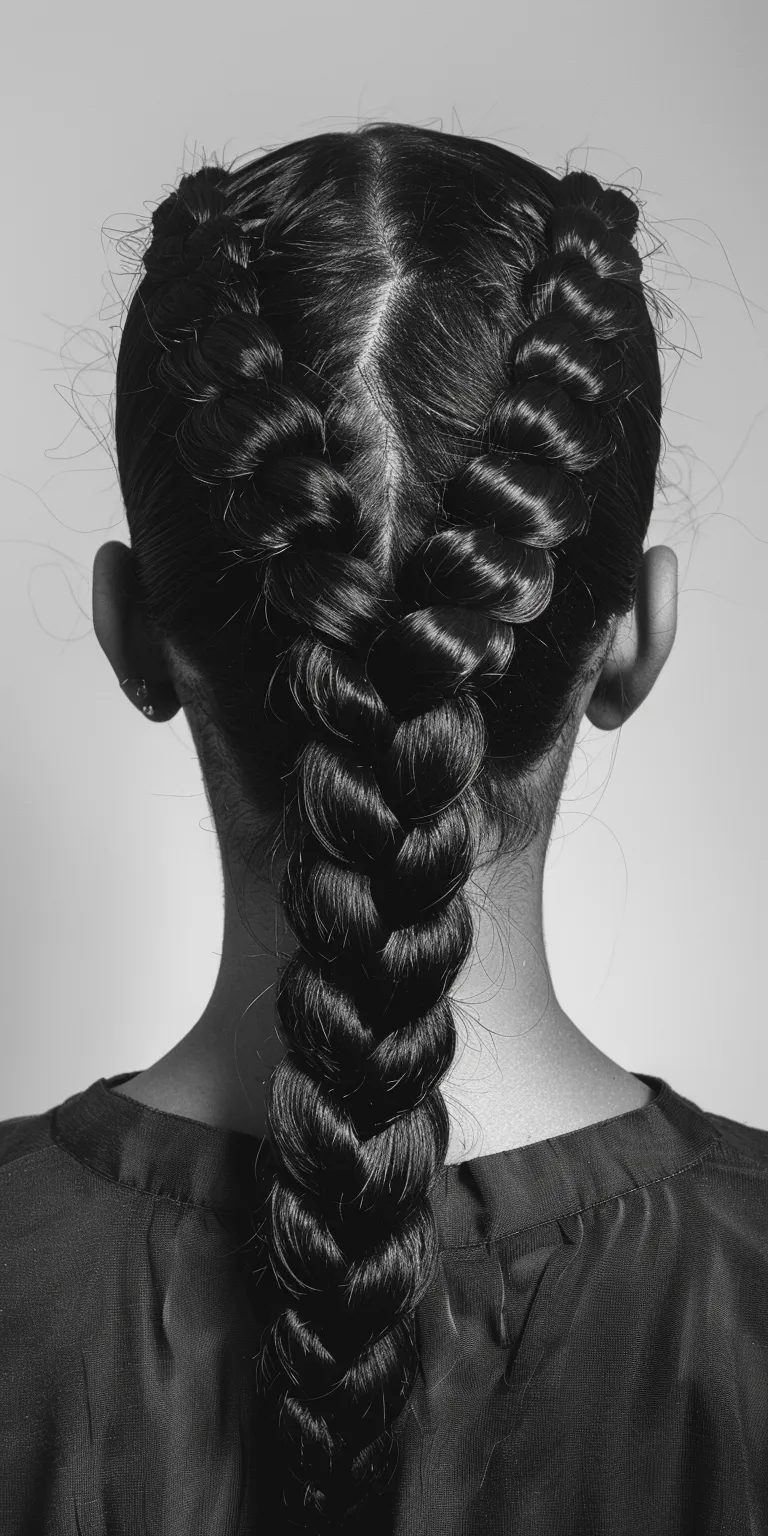 thick braids French braid, twist, Braid, Milkmaid Waterfall