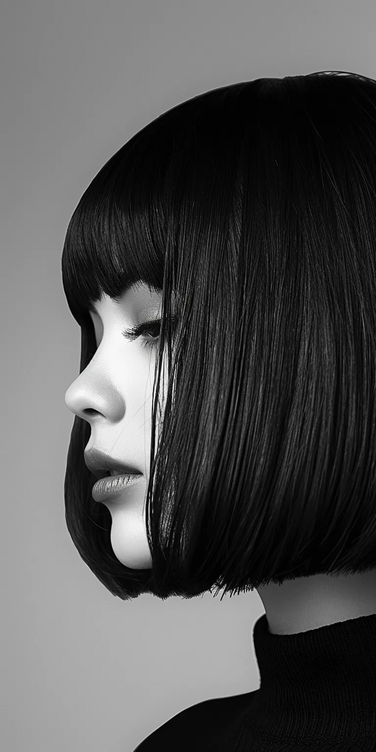 hairstyles with bangs Japanese women's hairstyles, Asymmetric cut, Bob Bangs, Hime cut