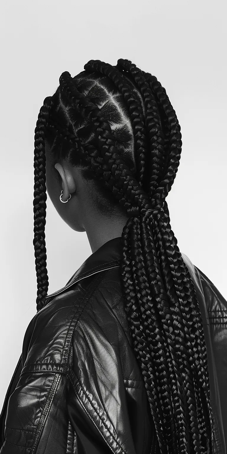 box braid Hair twists, Crochet braids, Cornrows, Waterfall French twist