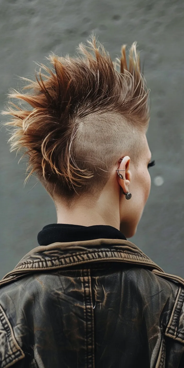 mohawk hairstyle Mohawk, Pompadour, Asymmetric cut, Tonsure, Frosted tips