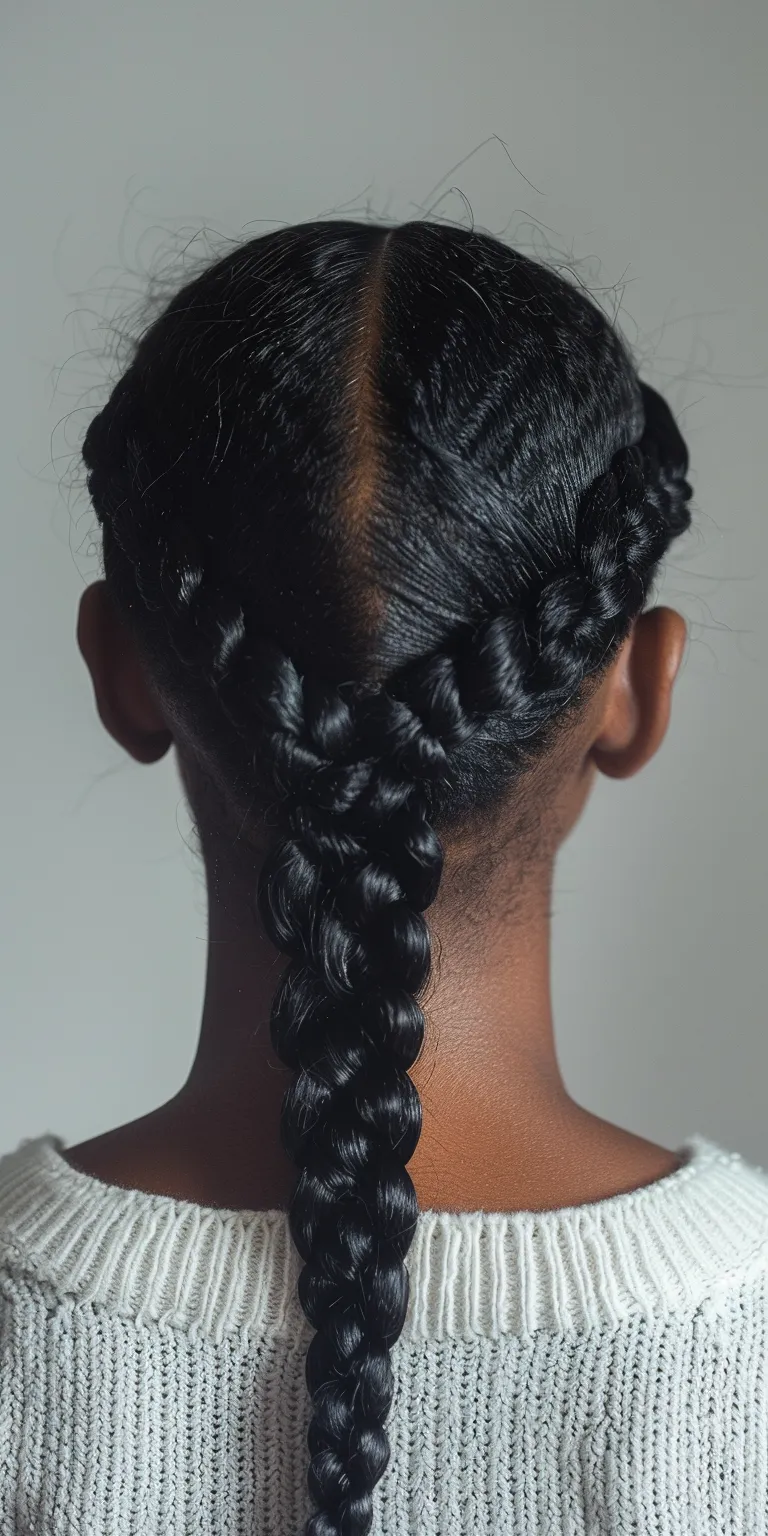 hair protective hairstyles French braid, Waterfall braids, twist, Hair twists, Milkmaid braid