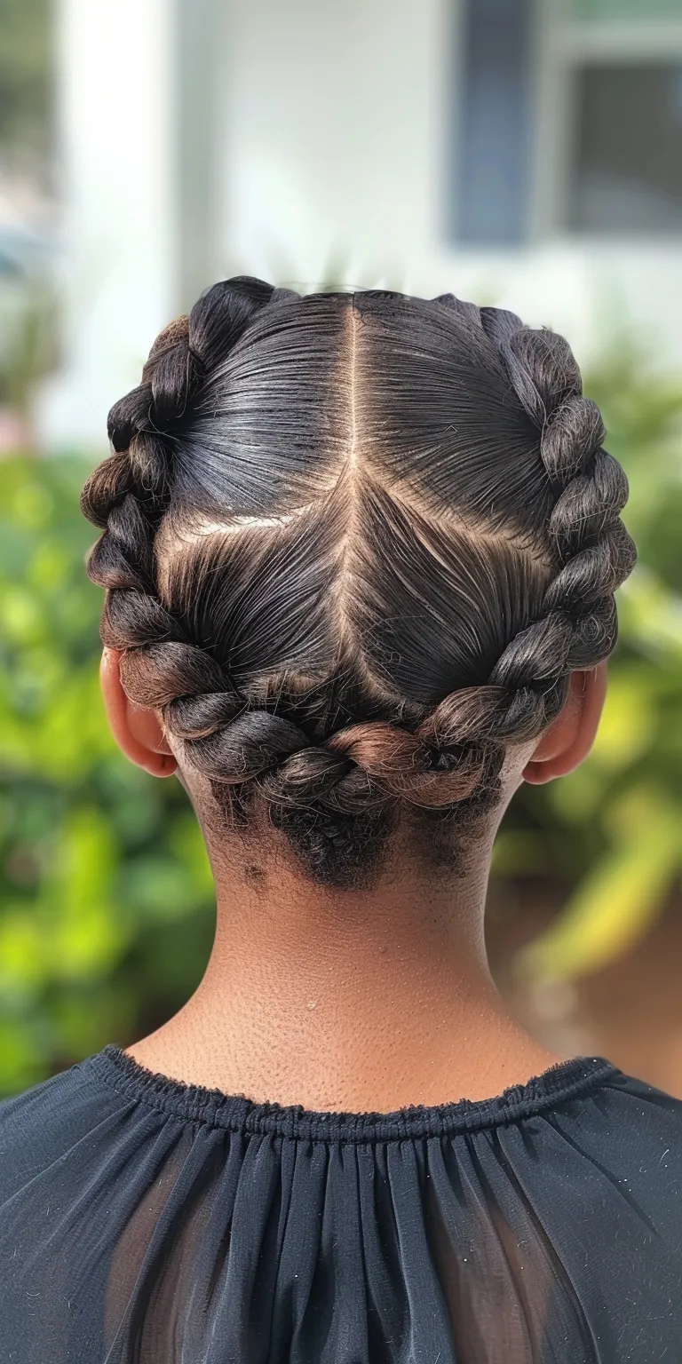 braids with curls at the end French twist, Updo, Waterfall braids, braid, Hair twists