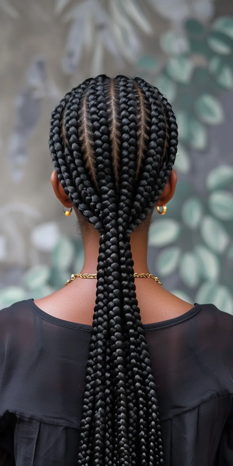 micro box braids Hair twists, Waterfall braids, Boho French twist, Braid