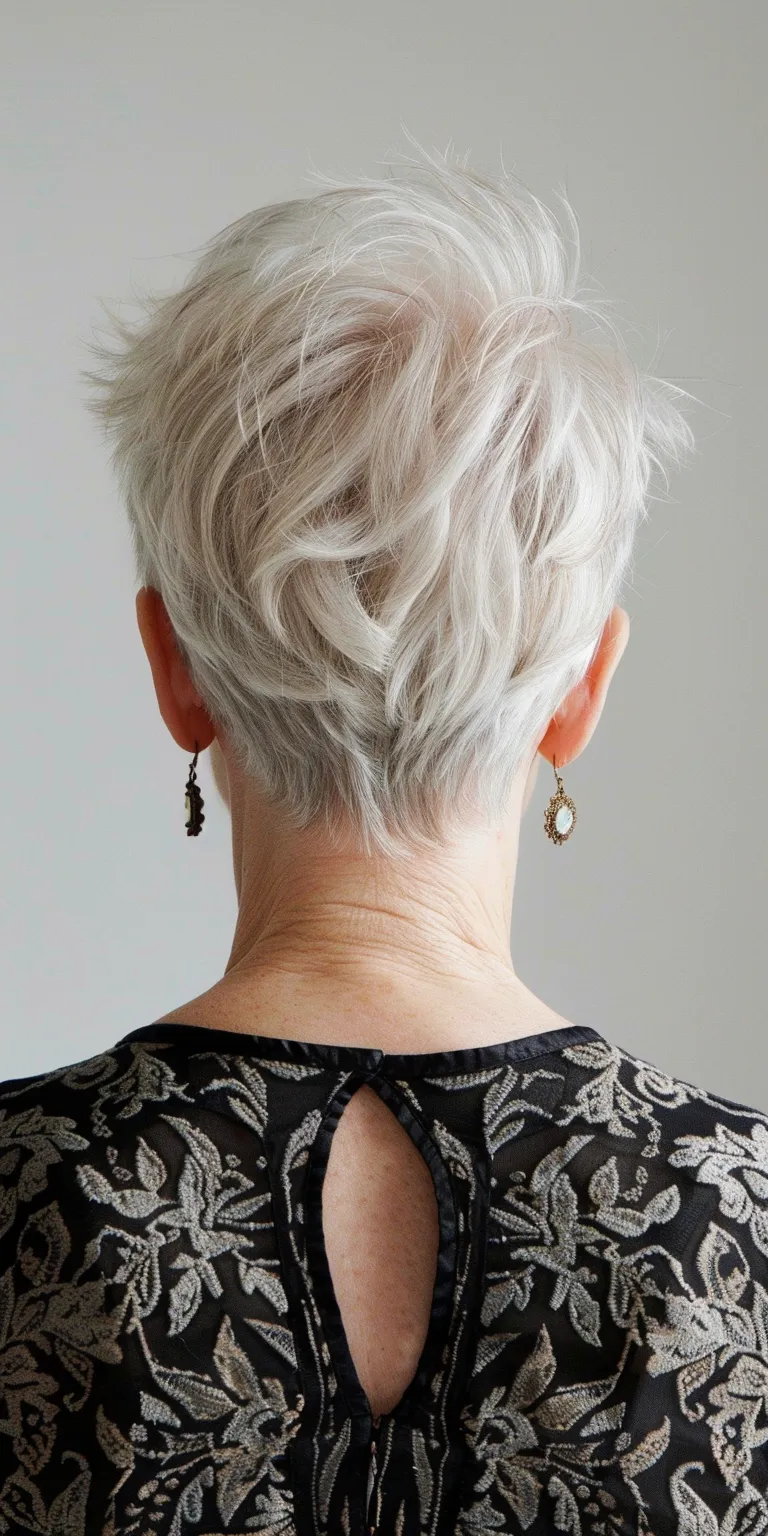 short layered haircuts for women Asymmetric cut, Pixie Feathered hair, Pompadour, Short brush cut