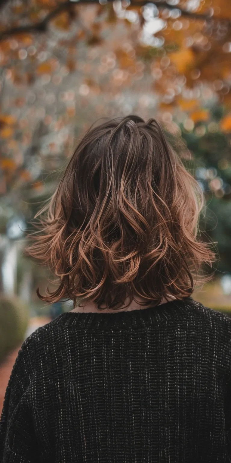 mid length hairstyles Layered hair, Digital perm, Ringlets, Butterfly haircut, Short brush cut