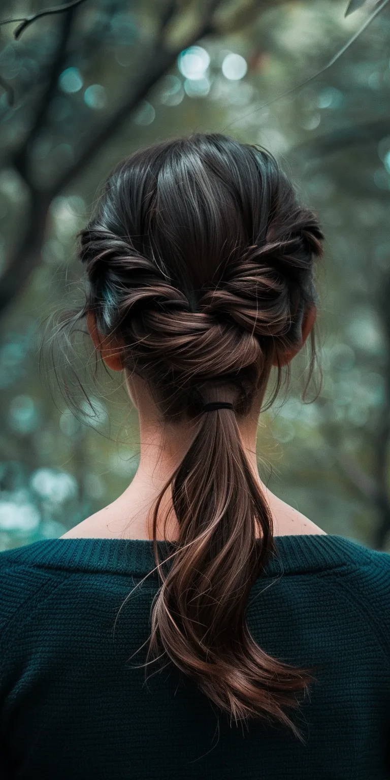 different hairstyles Updo, French twist, Chignon, braid, Milkmaid braid