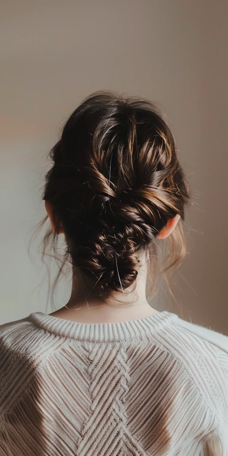 easy hair styles Updo, Chignon, Milkmaid braid, French twist