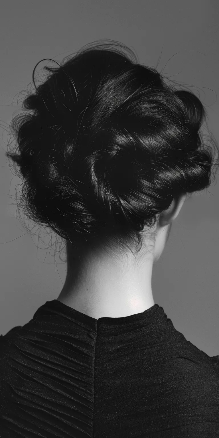 korean hair styles Chignon, Updo, Milkmaid braid, French twist, Finger wave