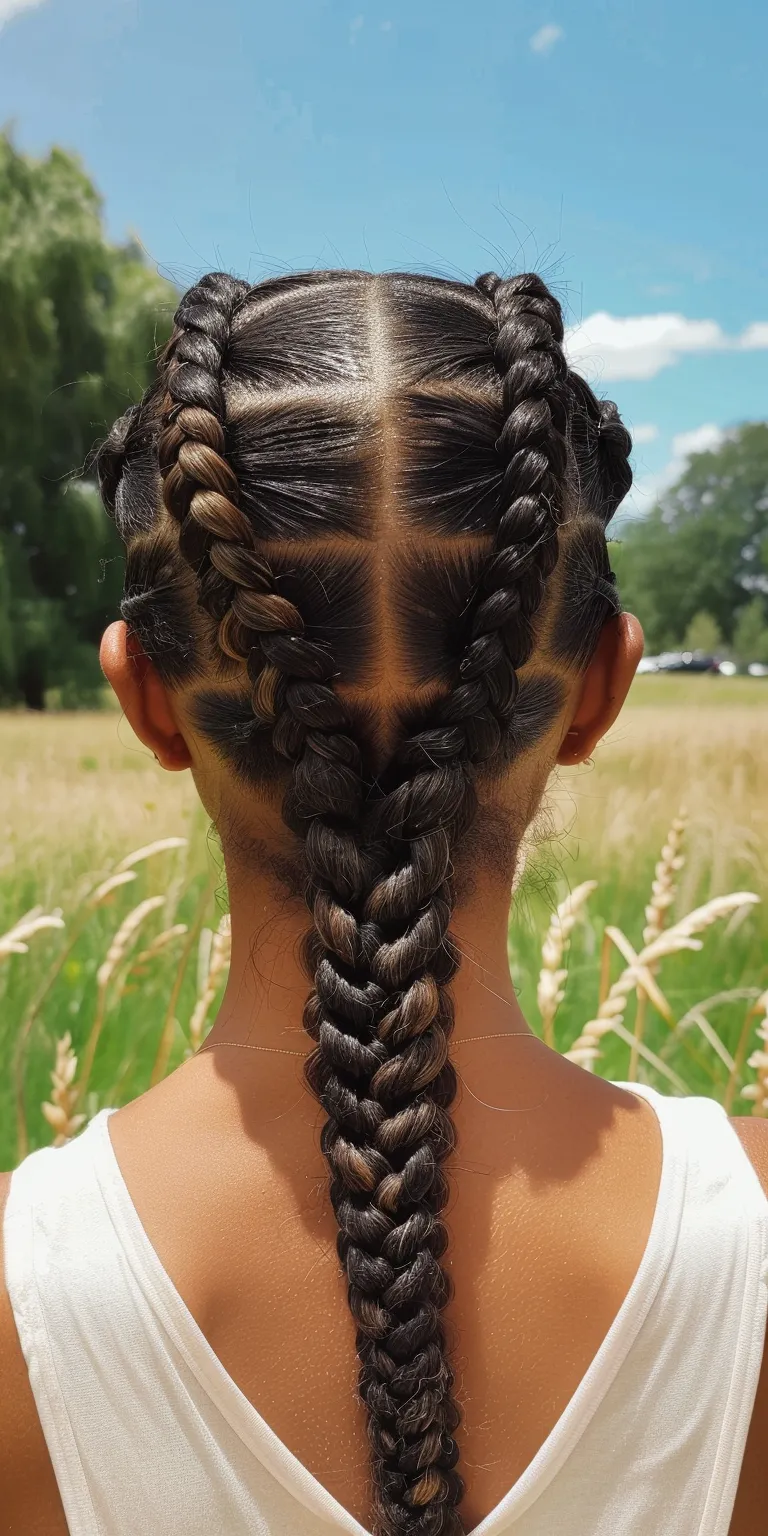 cool braids Waterfall braids, French braid, Cornrows, Boho Milkmaid braid