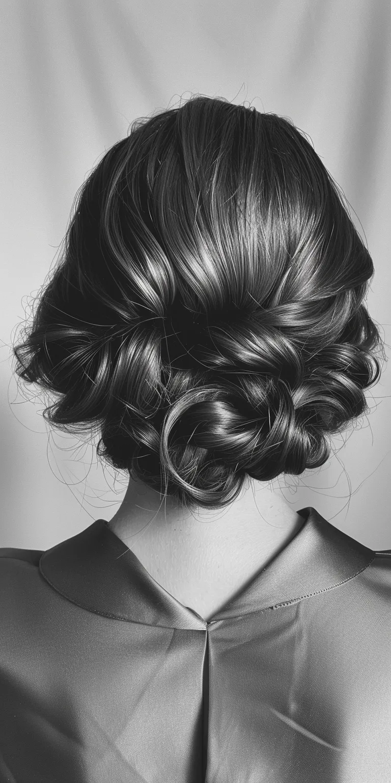 formal hair styles Chignon, Updo, Finger wave, Milkmaid braid, French twist