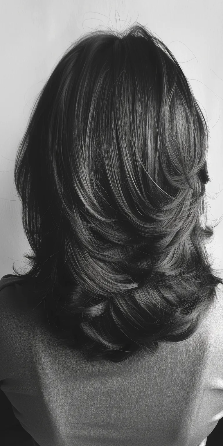 layered haircuts Finger wave, Asymmetric cut, Chignon, Layered hair, Ringlets