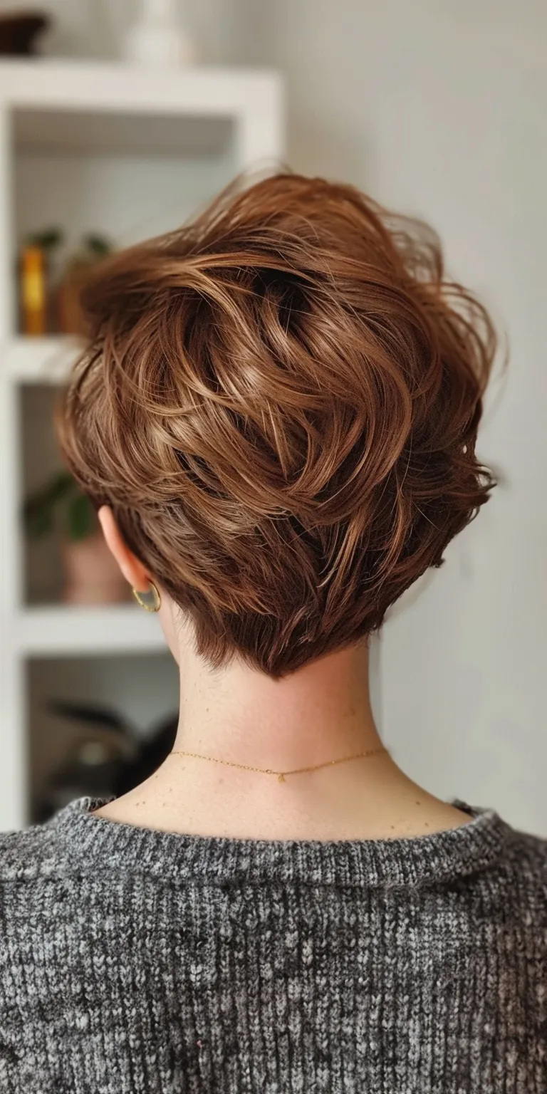 easy short hairstyles Updo, Chignon, Asymmetric cut, French twist, Pixie cut