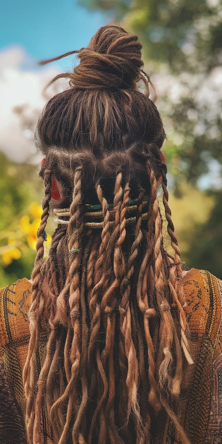 dreadlocks hairstyles Dreadlocks, Boho braids, Hair twists, Waterfall Cornrows