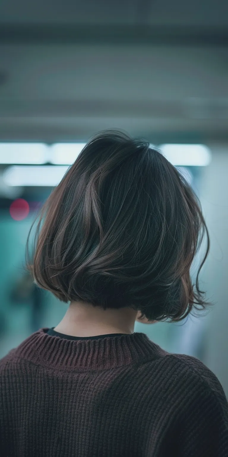 cute haircuts Japanese women's hairstyles, Asymmetric cut, Layered hair, Updo, Bob cut