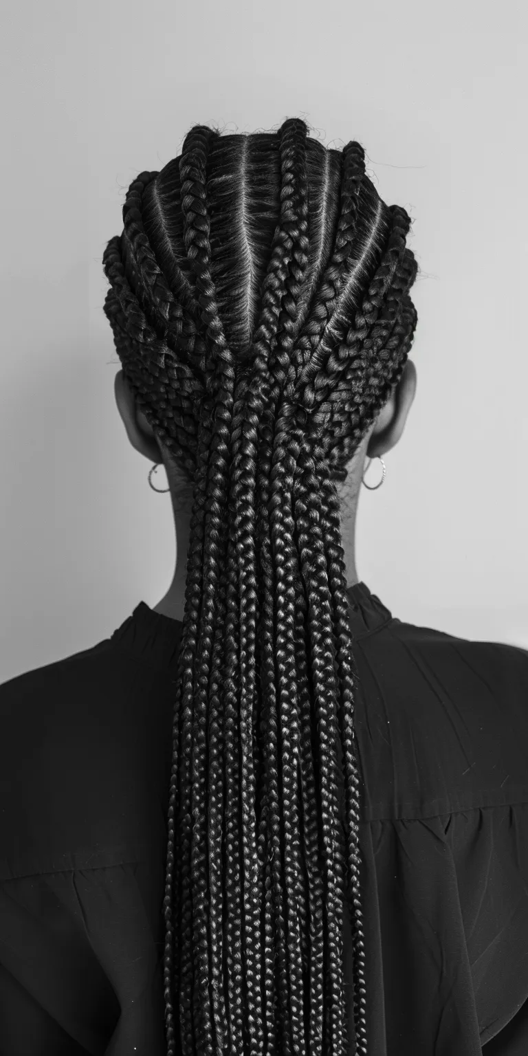 box braid Hair twists, Crochet braids, Waterfall French twist, Cornrows