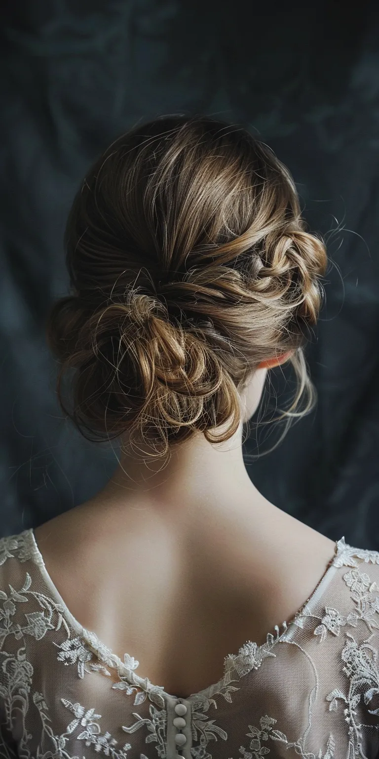 wedding hairstyles for bridesmaids Updo, Chignon, Milkmaid braid, Ballerina bun, French braid