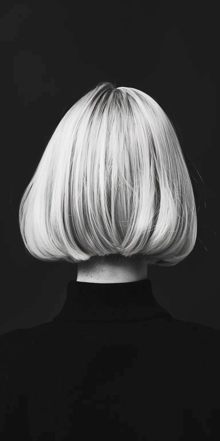 blonde bob haircuts Asymmetric cut, Bob Short brush Chignon, Bouffant