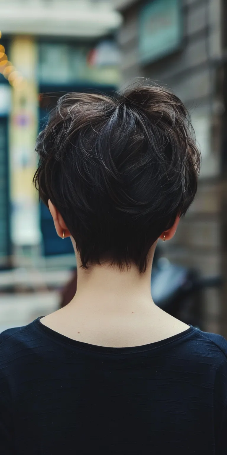 medium short haircuts for women Asymmetric cut, Pixie Short brush Butterfly haircut, Japanese women's hairstyles