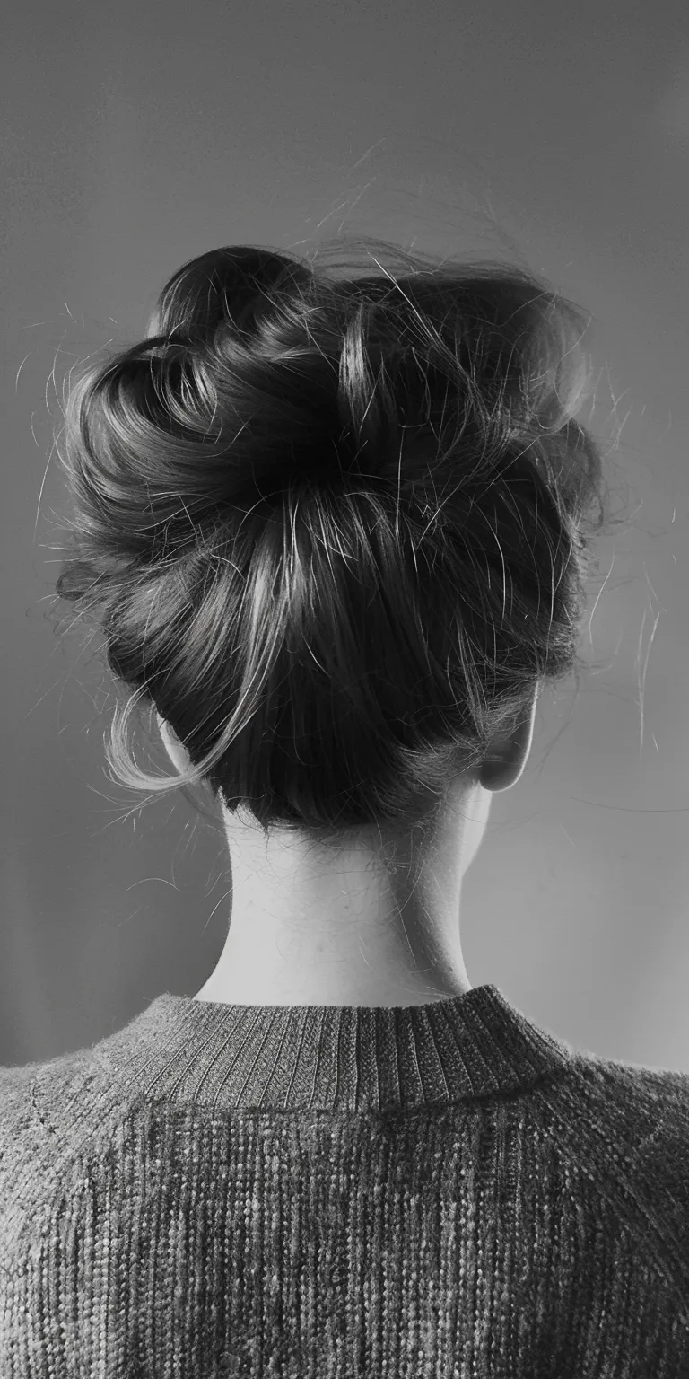 1960s hairstyles Chignon, Updo, Ballerina bun, French twist, Milkmaid braid