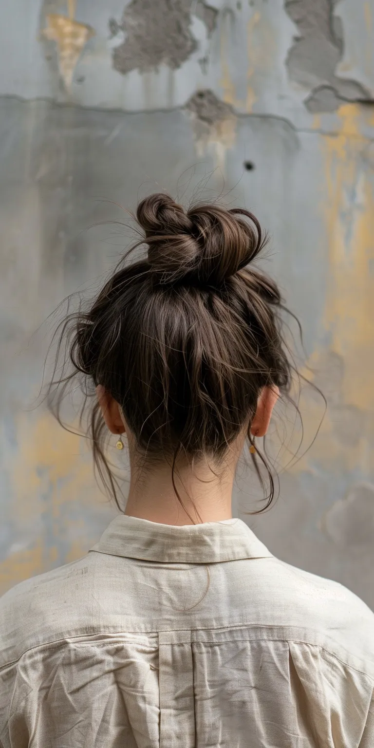 greasy hair styles Chignon, Updo, Japanese women's hairstyles, Ballerina bun, French twist