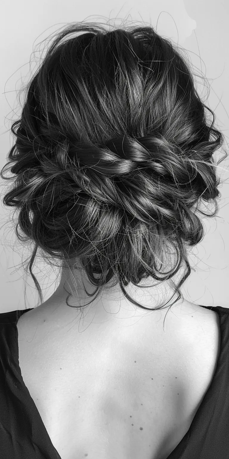 up hair styles for wedding Chignon, Updo, Milkmaid braid, Layered hair, French braid