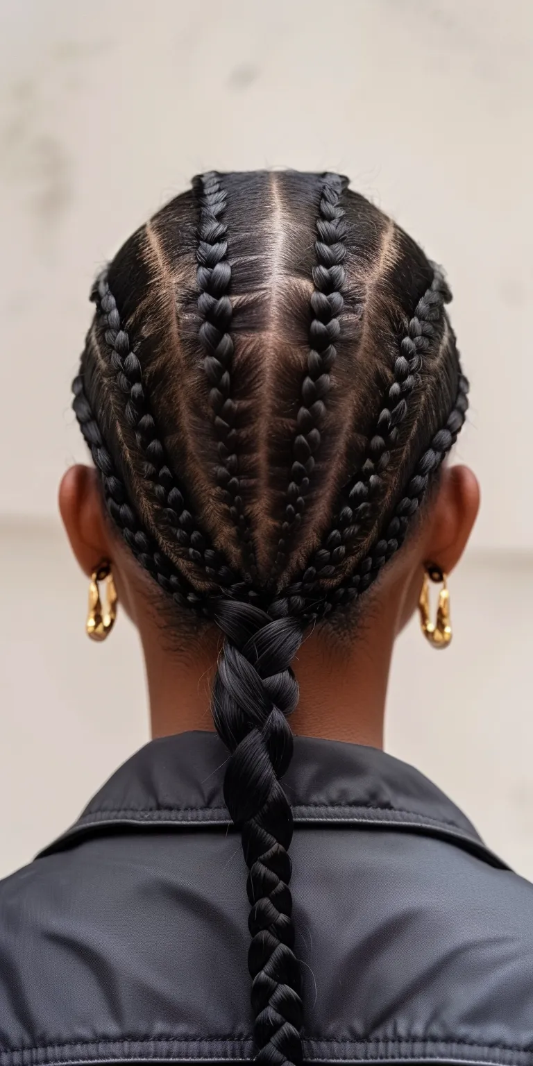 cornrow hairstyles for women French twist, Hair twists, Waterfall braids, Cornrows, Braid