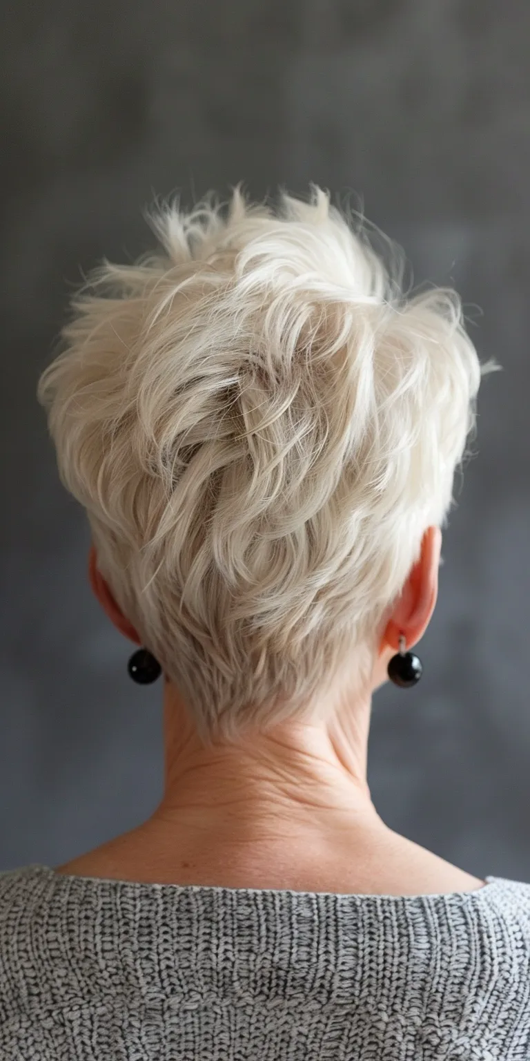 modern hairstyles for women Asymmetric cut, Pixie Short brush Pompadour, Digital perm