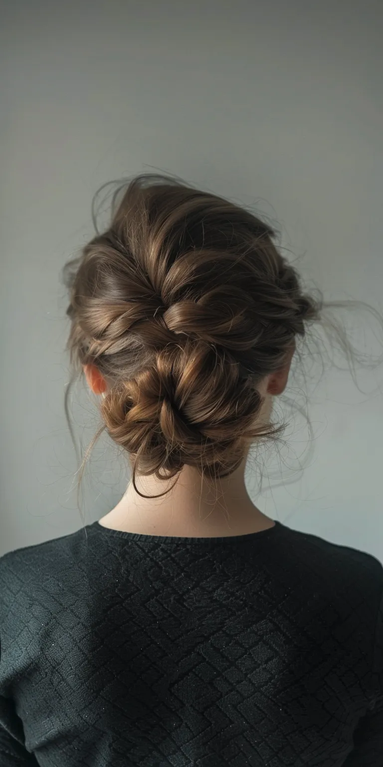 clip hairstyles Updo, Chignon, Milkmaid braid, French twist