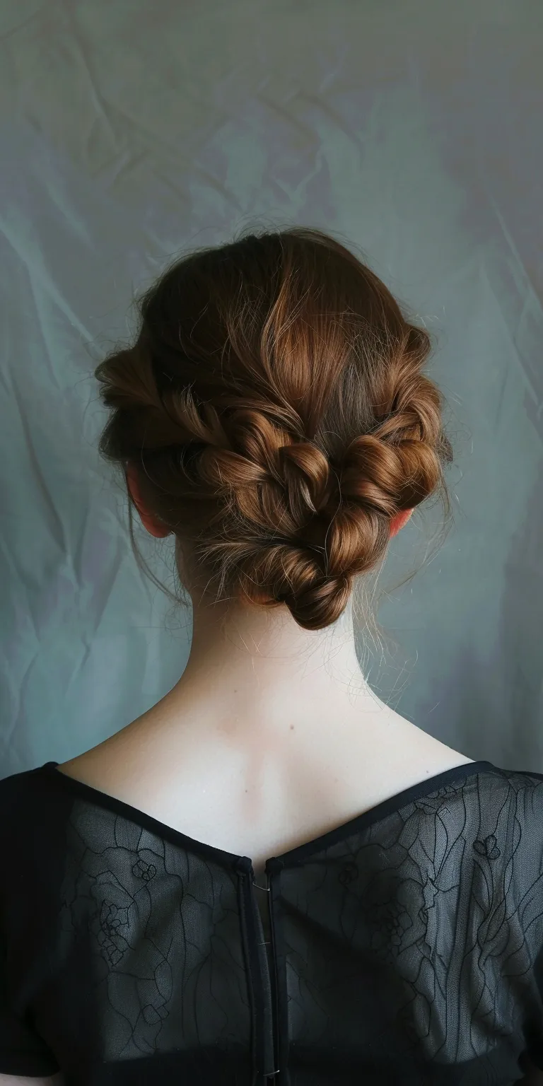 cute updos Updo, Milkmaid braid, French Chignon, twist