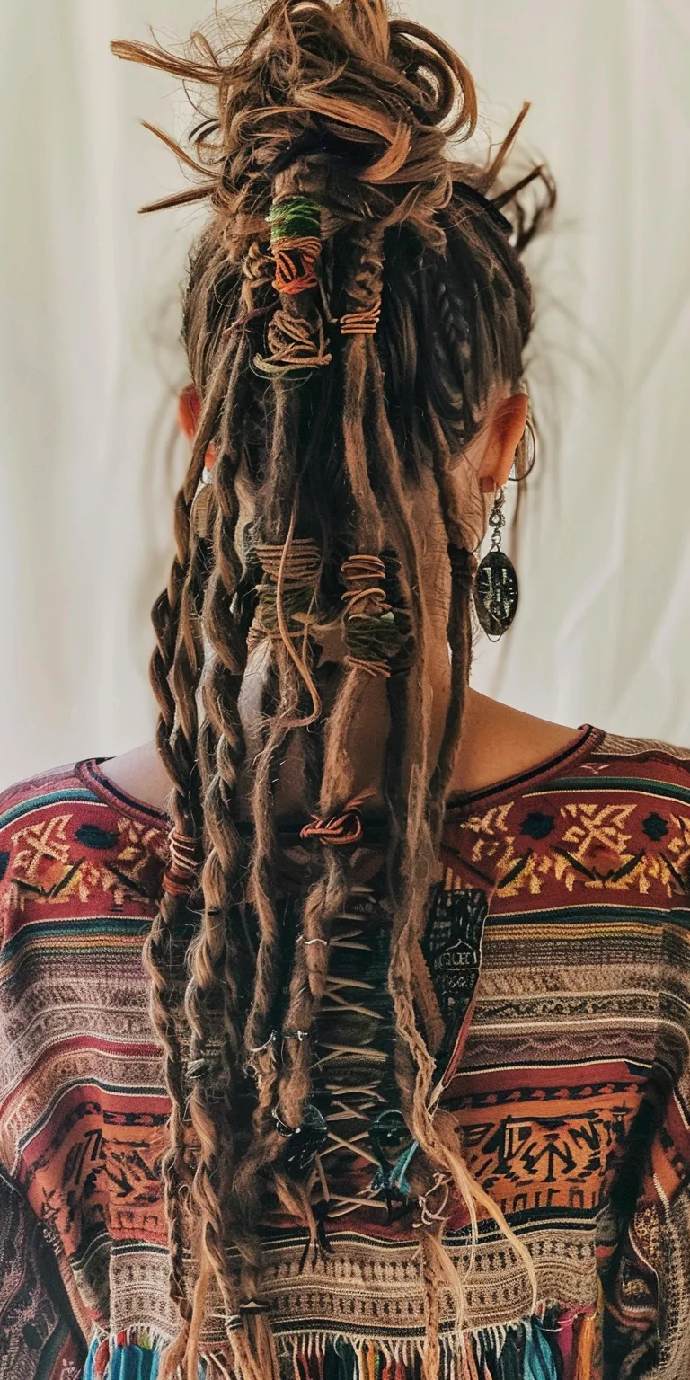 dreadlocks styles Dreadlocks, Hair twists, Boho braids, Crochet Waterfall braids