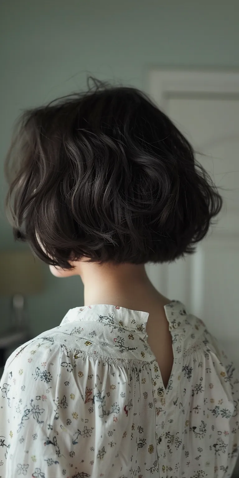 cute short haircuts for women Japanese women's hairstyles, Asymmetric cut, Bob Layered hair, Chignon