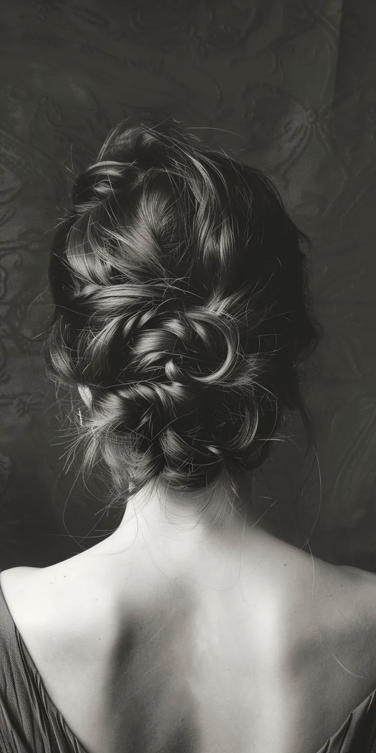 different types of hair styles Chignon, Milkmaid braid, Updo, French twist