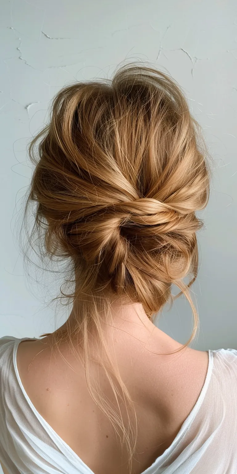 hairstyles for big foreheads female Updo, Chignon, French twist, braid, Ballerina bun