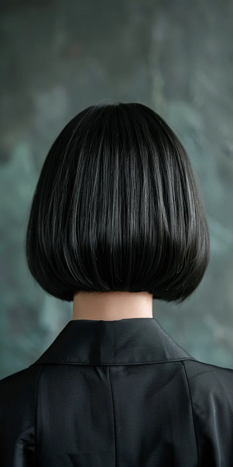 bob cuts Asymmetric cut, Bob Japanese women's hairstyles, Hime Stacked