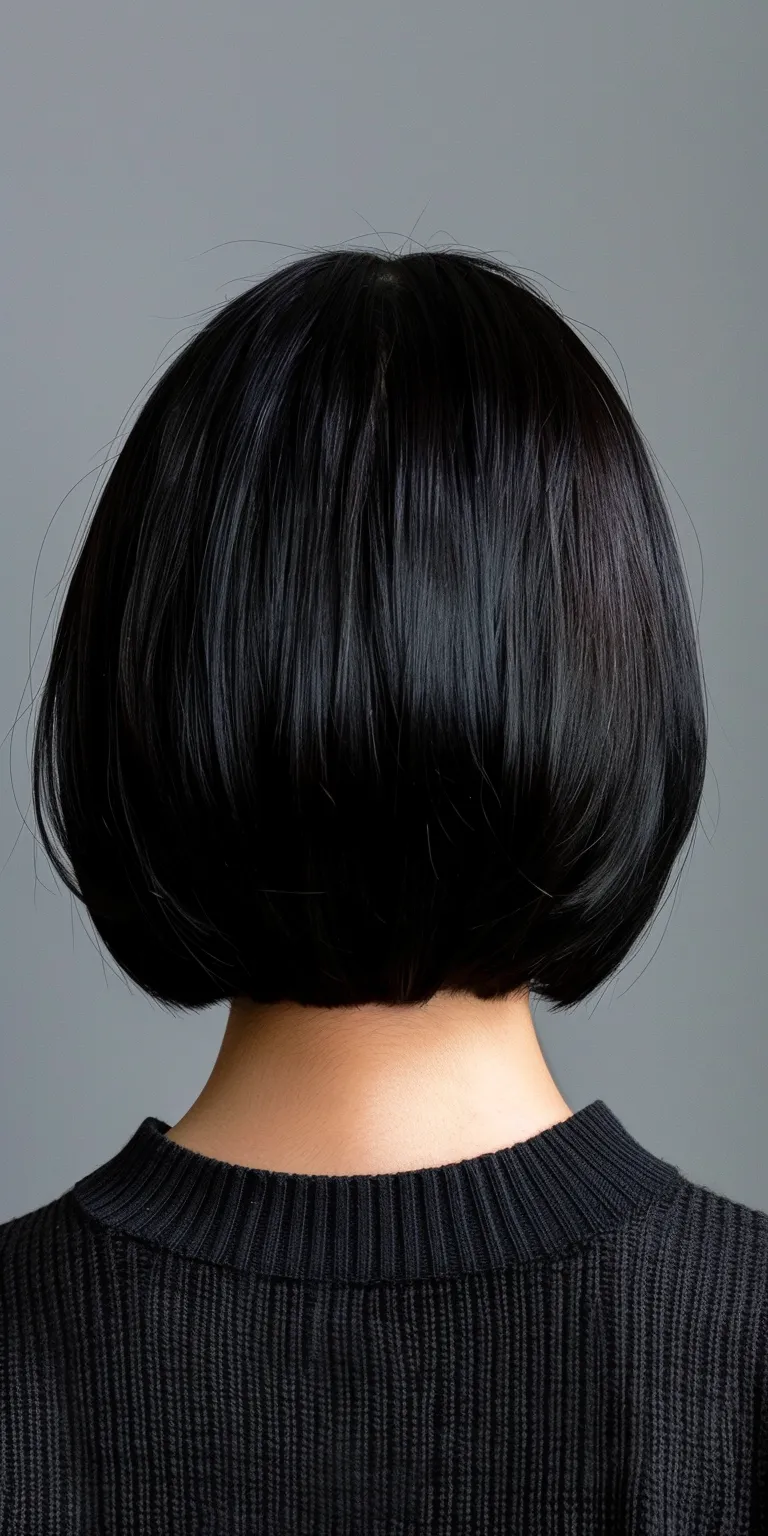 inverted bob hairstyles Asymmetric cut, Bob Japanese women's hairstyles, Hime Professional cut