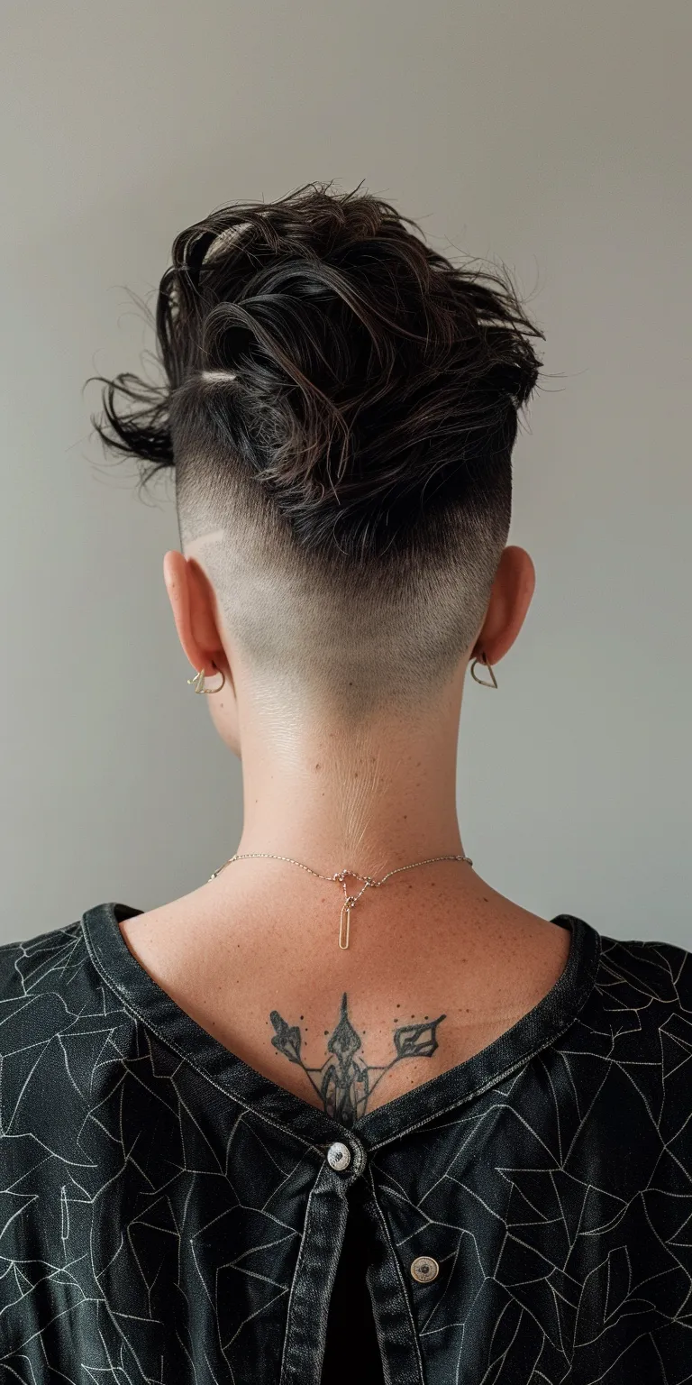 undercut hairstyle Butterfly haircut, Mohawk, Pompadour, Asymmetric cut, Short back and sides