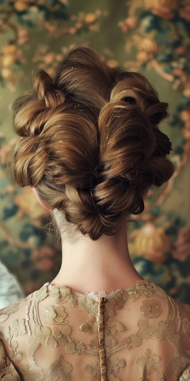 regency hairstyles Updo, Chignon, Milkmaid braid, French twist, Ballerina bun