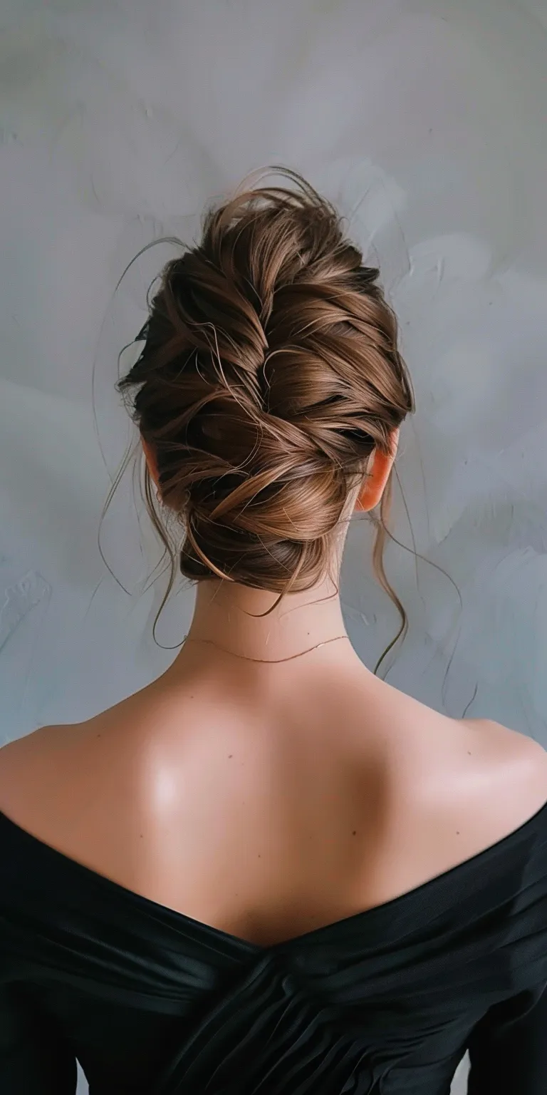 cute simple hairstyles Chignon, French braid, Updo, twist, Waterfall braids