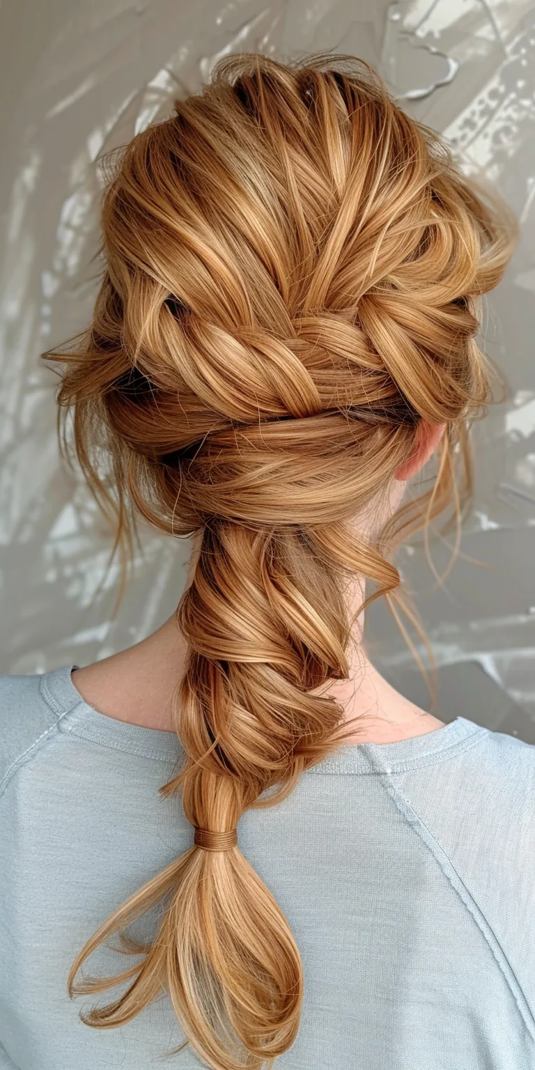 twist hairstyles for women Updo, French twist, Waterfall braids, braid, Chignon