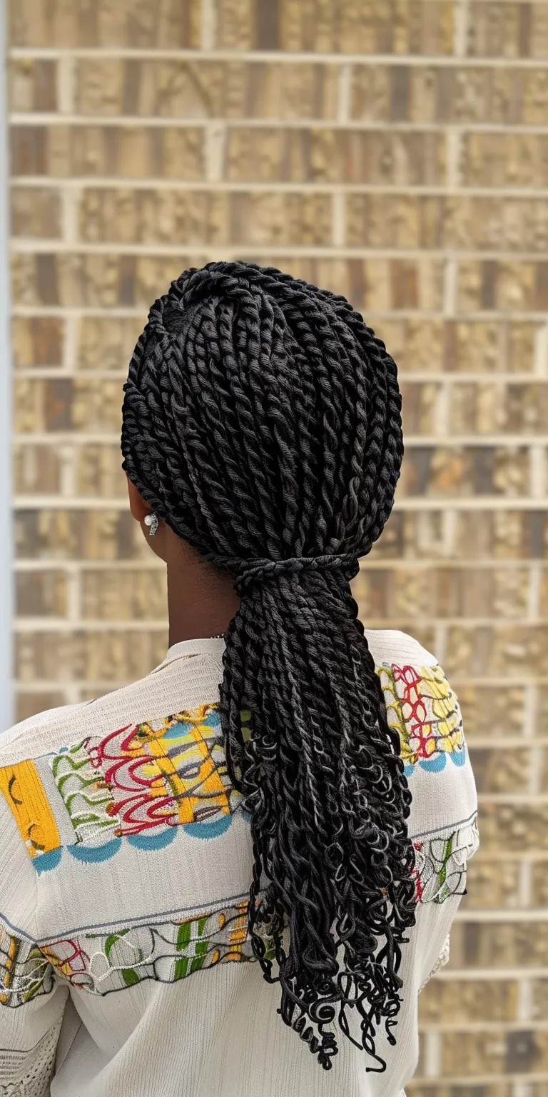 crochet locs Crochet braids, Hair twists, Waterfall Boho French twist