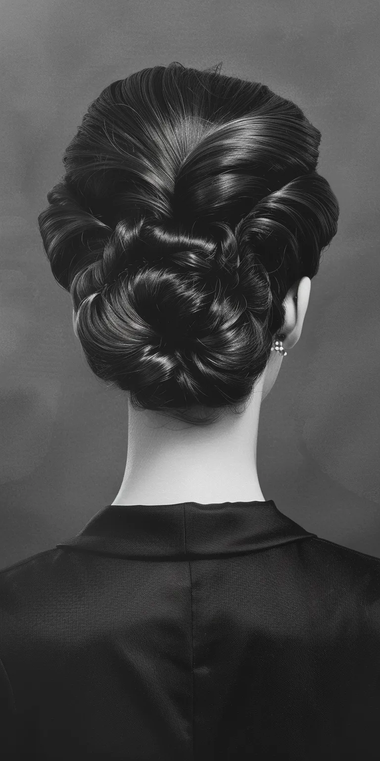 gentleman hairstyle Chignon, Updo, French twist, Finger wave, Japanese women's hairstyles